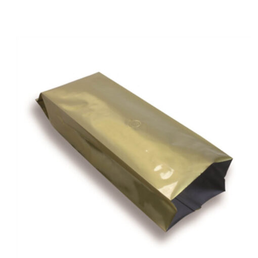 Sachet à soufflet latéral 100 mm x 340 mm contenance 500g Doré