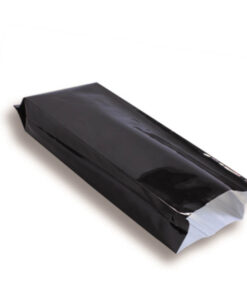 Sachet à soufflet latéral 100 mm x 340 mm contenance 500g Noir