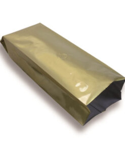 Sachet à soufflet latéral 120 mm x 375 mm contenance 1kg Doré