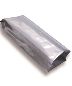 Sachet à soufflet latéral 120 mm x 375 mm contenance 1kg Métallisé