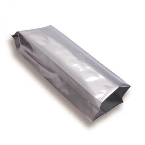 Sachet à soufflet latéral 120 mm x 375 mm contenance 1kg Métallisé