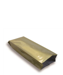 Sachet à soufflet latéral 80 mm x 200 mm  contenance 125g Doré