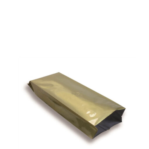 Sachet à soufflet latéral 80 mm x 200 mm  contenance 125g Doré