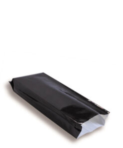 Sachet à soufflet latéral 80 mm x 200 mm  contenance 125g Noir