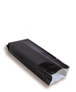 Sachet à soufflet latéral 90 mm x 250 mm  contenance 250g Noir